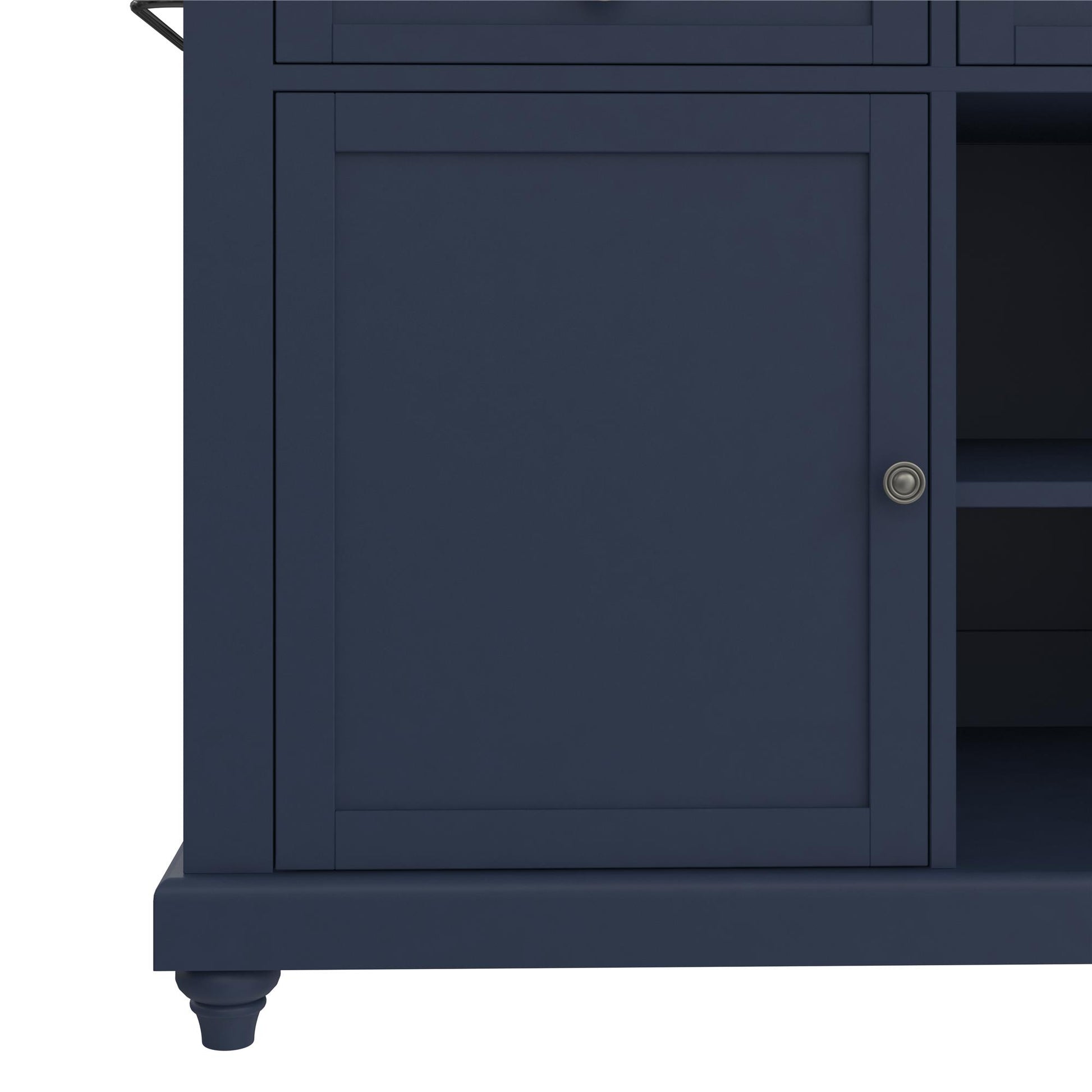 DHP Kelsey Kitchen Island with 2, Blue - Blue