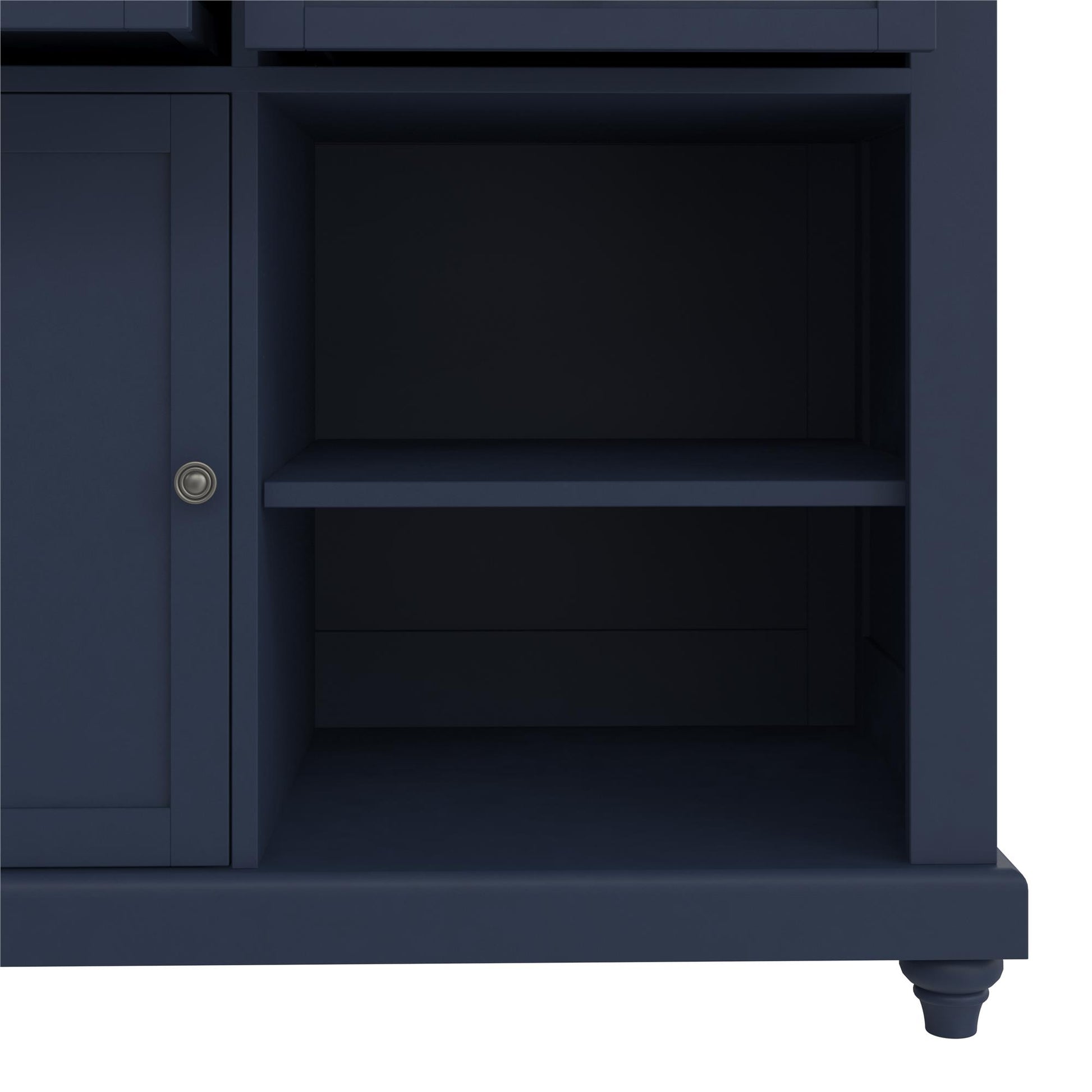 DHP Kelsey Kitchen Island with 2, Blue - Blue