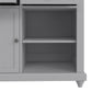 DHP Kelsey Kitchen Island with 2 Stools, Gray - Gray