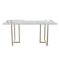 Astor Dining Table - White marble