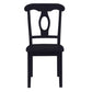 Aubrey 5 Piece Traditional Pedestal Round Dining Table and Chairs Set - Black