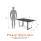 Astor Dining Table - Black Marble