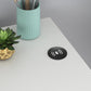 Olten Computer Desk with 2 Drawers and Wireless Charging Spot - White