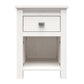 Farmington Rustic Farmhouse Nightstand with 1 Drawer - Ivory Oak