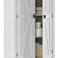 Farmington Rustic Farmhouse 30 Inch Wide Storage Cabinet - Ivory Pine