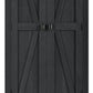 Farmington Rustic Farmhouse 30 Inch Wide Storage Cabinet - Black Oak