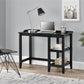 Eleanor Single Pedestal Desk - Black