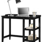 Eleanor Single Pedestal Desk - Black