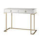 Olten Computer Desk with 2 Drawers and Wireless Charging Spot - White