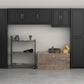 Kendall 24 Inch Multipurpose 2 Door Wall Cabinet - Black