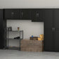 Kendall 24 Inch Multipurpose 2 Door Wall Cabinet - Black