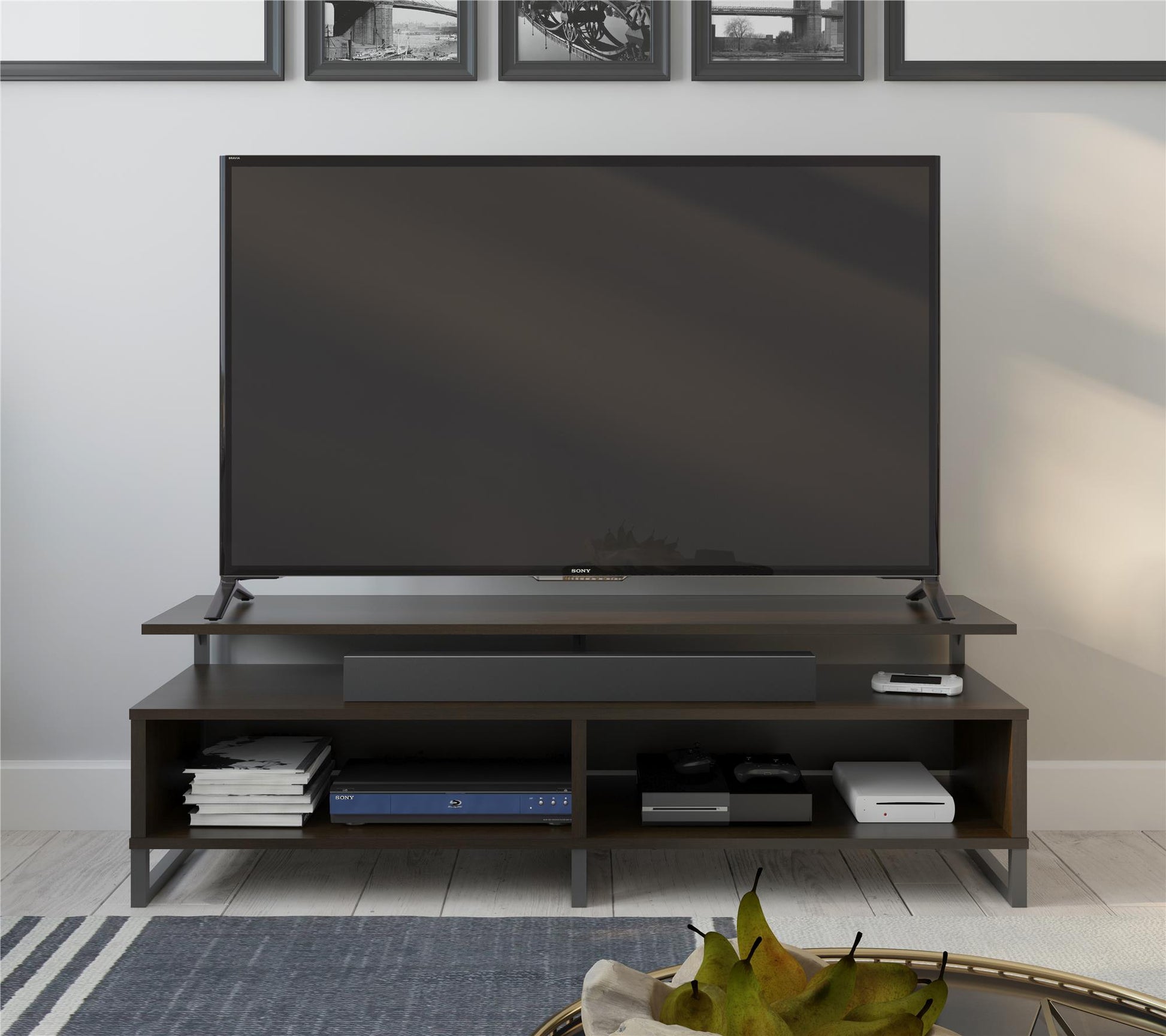 Whitby TV Stand for TVs up to 65" with Four Shelves - Espresso
