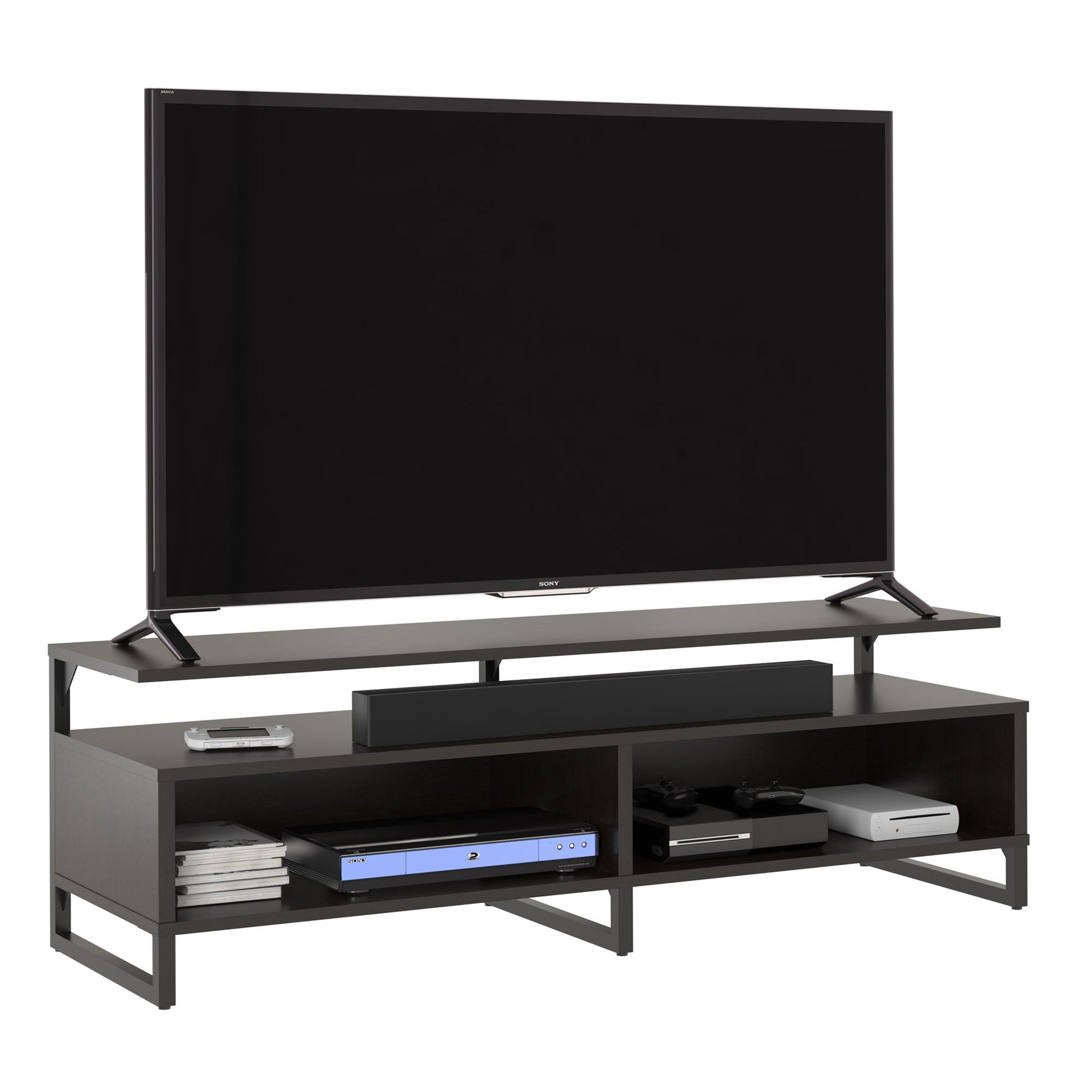 Whitby TV Stand for TVs up to 65" with Four Shelves - Espresso