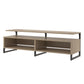 Whitby TV Stand for TVs up to 65" with Four Shelves - Golden Oak
