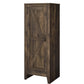 SystemBuild Farmington Storage Cabinet with 4 Shelves - Rustic