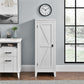 SystemBuild Farmington Storage Cabinet with 4 Shelves - Ivory Pine