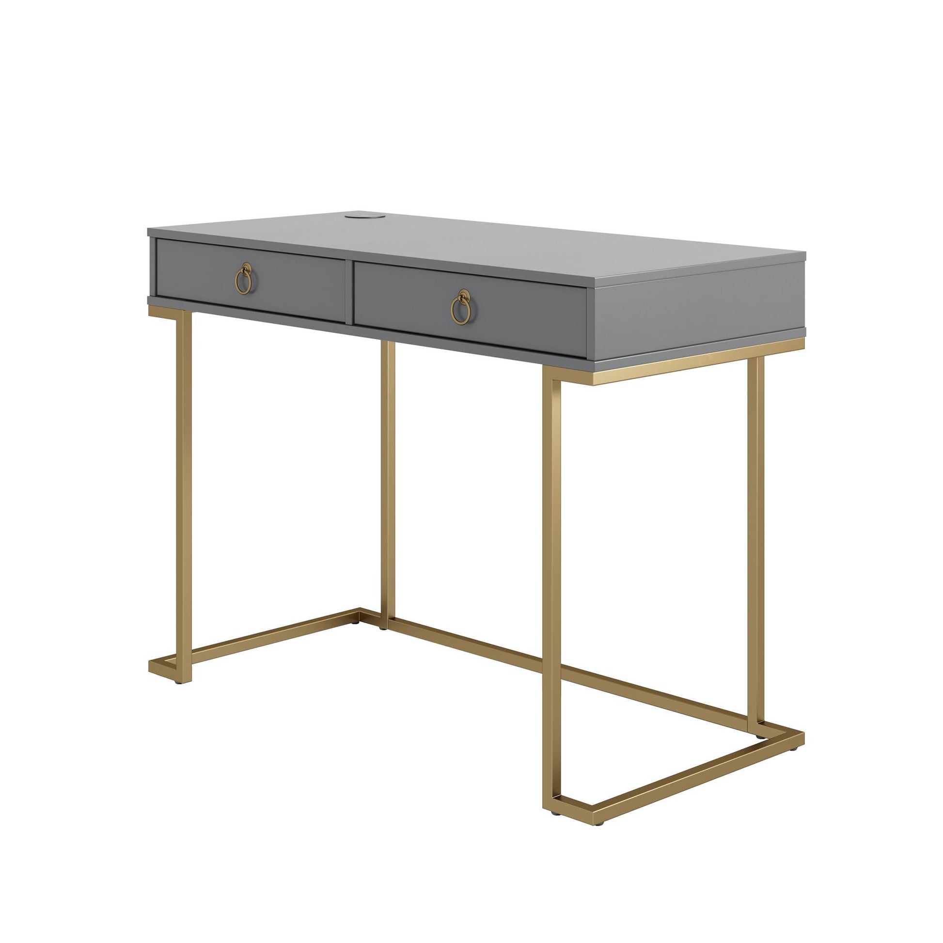 Camila Writing Desk, Graphite Gray - Graphite Grey