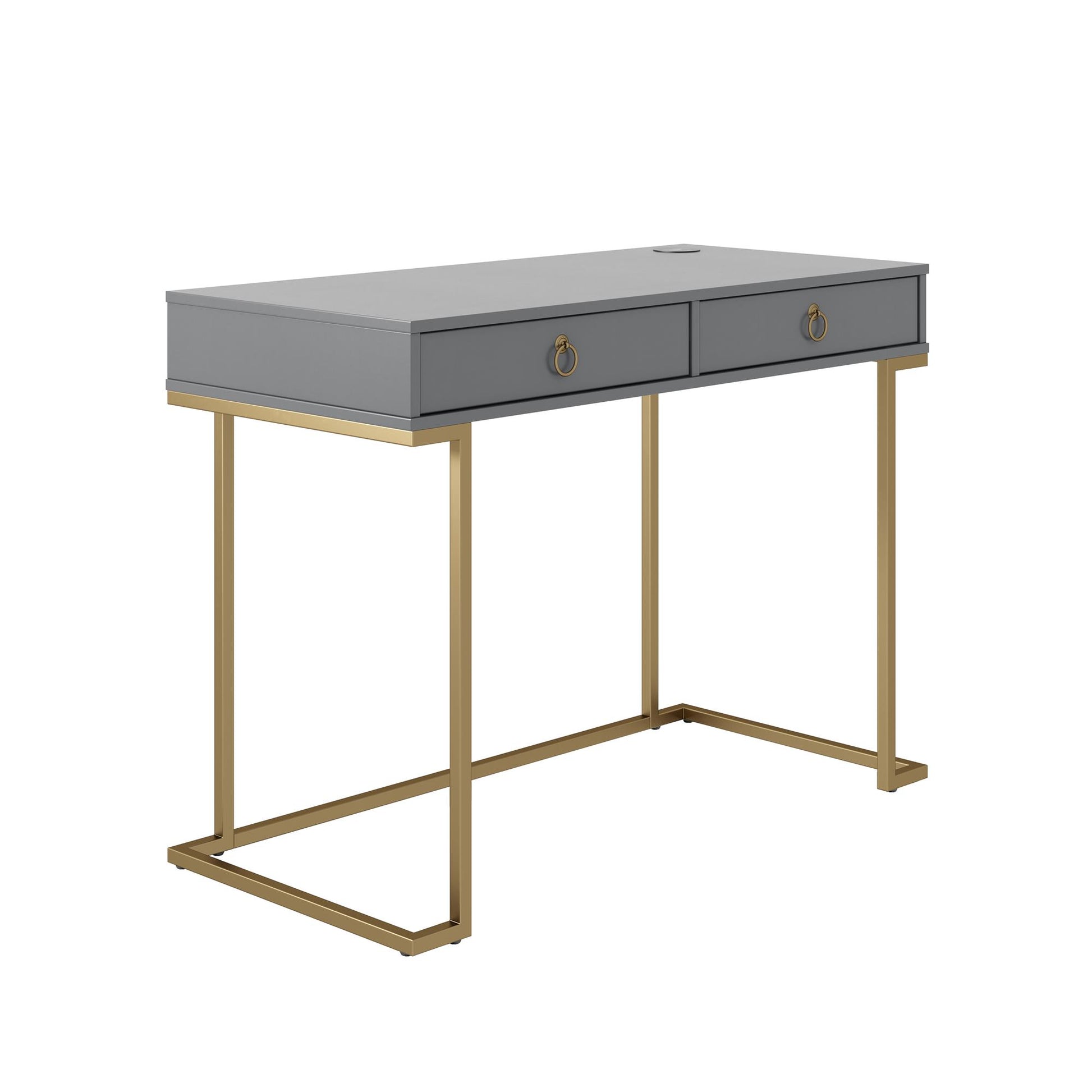 Camila Writing Desk, Graphite Gray - Graphite Grey