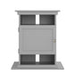 10/20 Gallon Aquarium Stand with Open and Concealed Storage - Dove Gray