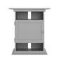 10/20 Gallon Aquarium Stand with Open and Concealed Storage - Dove Gray
