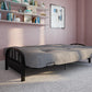 Aiden Metal Full Size Futon Frame with Multiple Reclining Positions - Black