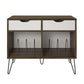 Concord Turntable Stand with Drawers, Brown Oak - Brown Oak