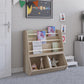 Jocelyn Kids Book and Toy Storage with 3 Shelves and 2 Open Compartments - Blonde Oak