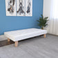 Aubrey Convertible Futon Sofa and Couch Sleeper Faux Leather - White