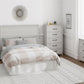 Bassinger 5 Drawer Bedroom Dresser with Pewter Handles - Ivory Oak