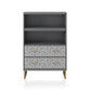 Scarlett Bookcase with Drawers - Graphite Grey