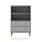 Scarlett Bookcase with Drawers - Graphite Grey