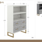 Scarlett Bookcase with Drawers - Graphite Grey