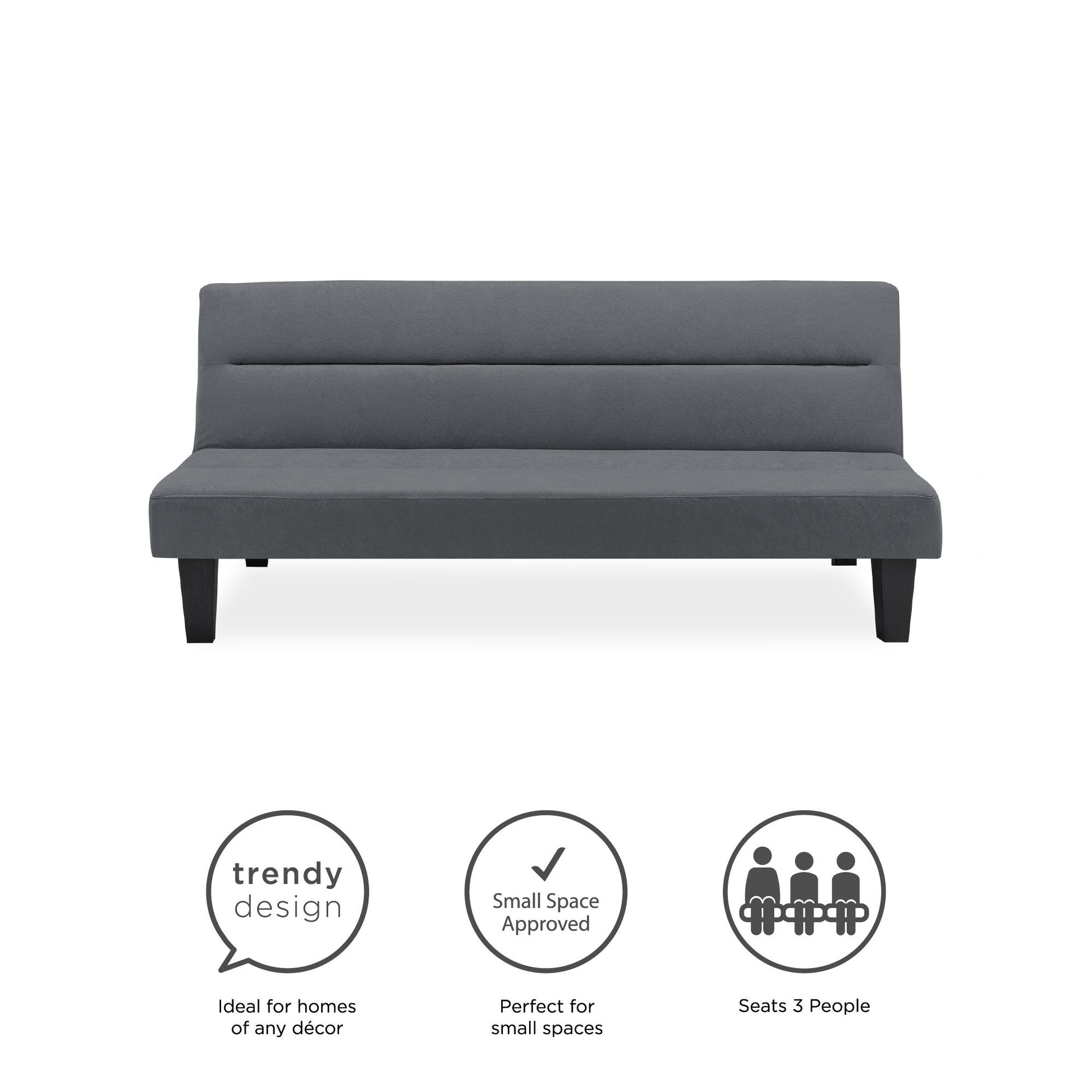 DHP Kebo Futon, Charcoal - Dark Gray