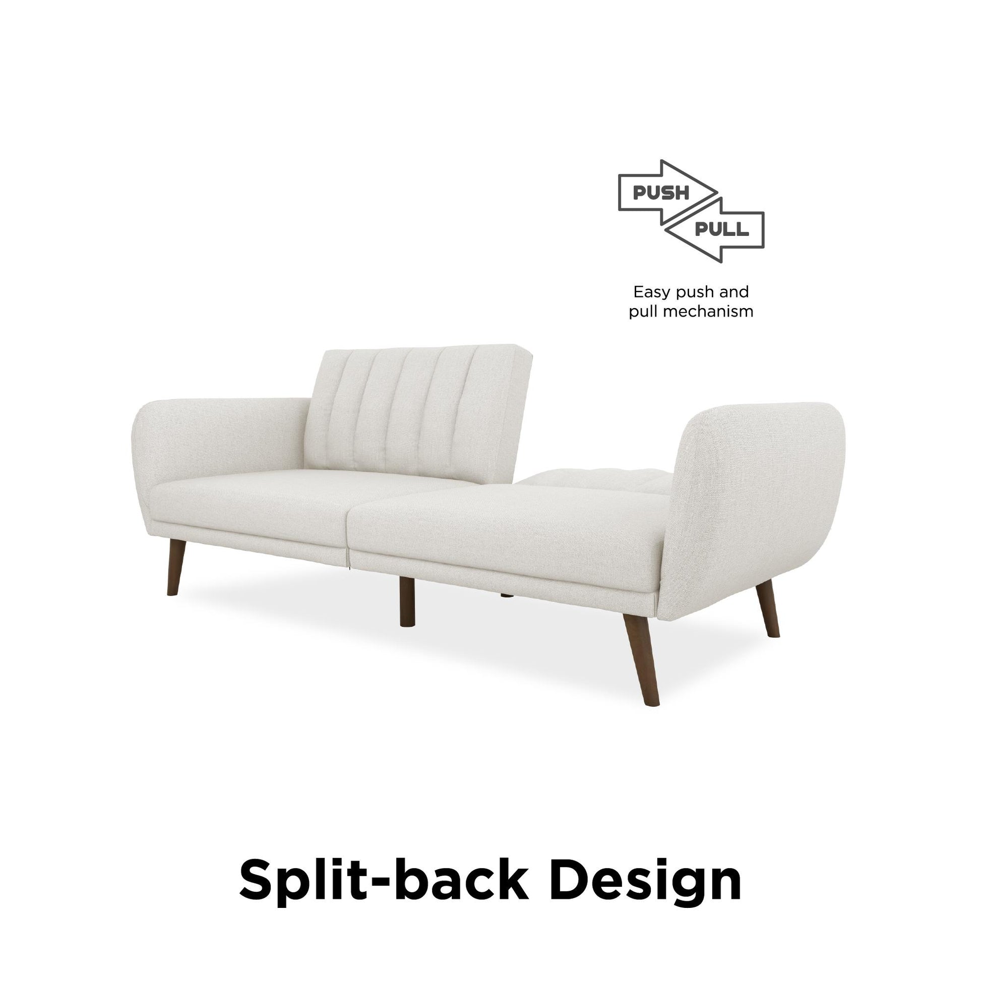 Brittany Futon - Light Gray