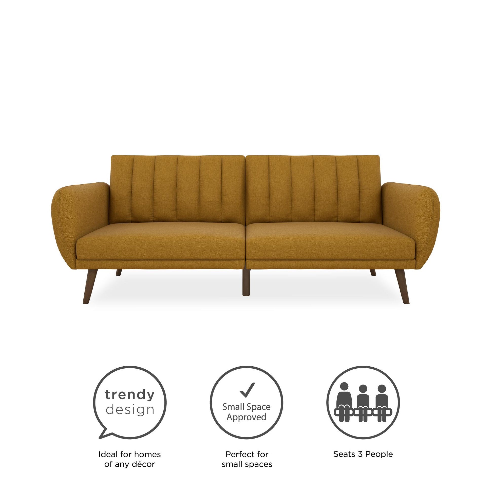 Brittany Futon - Mustard