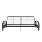 Aiden Metal Full Size Futon Frame with Multiple Reclining Positions - Gray