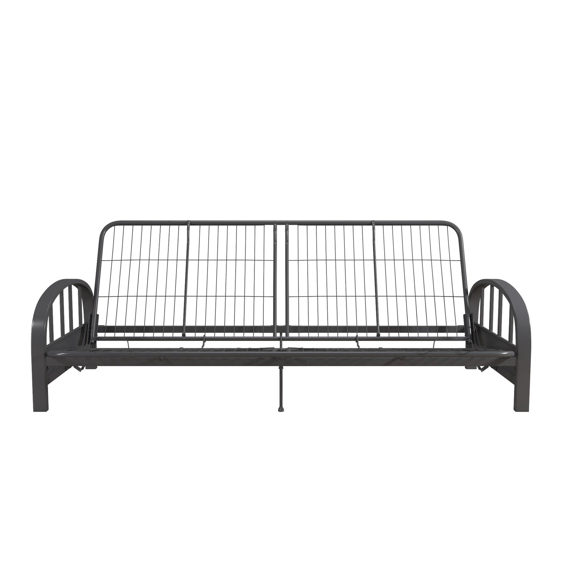 Aiden Metal Full Size Futon Frame with Multiple Reclining Positions - Gray