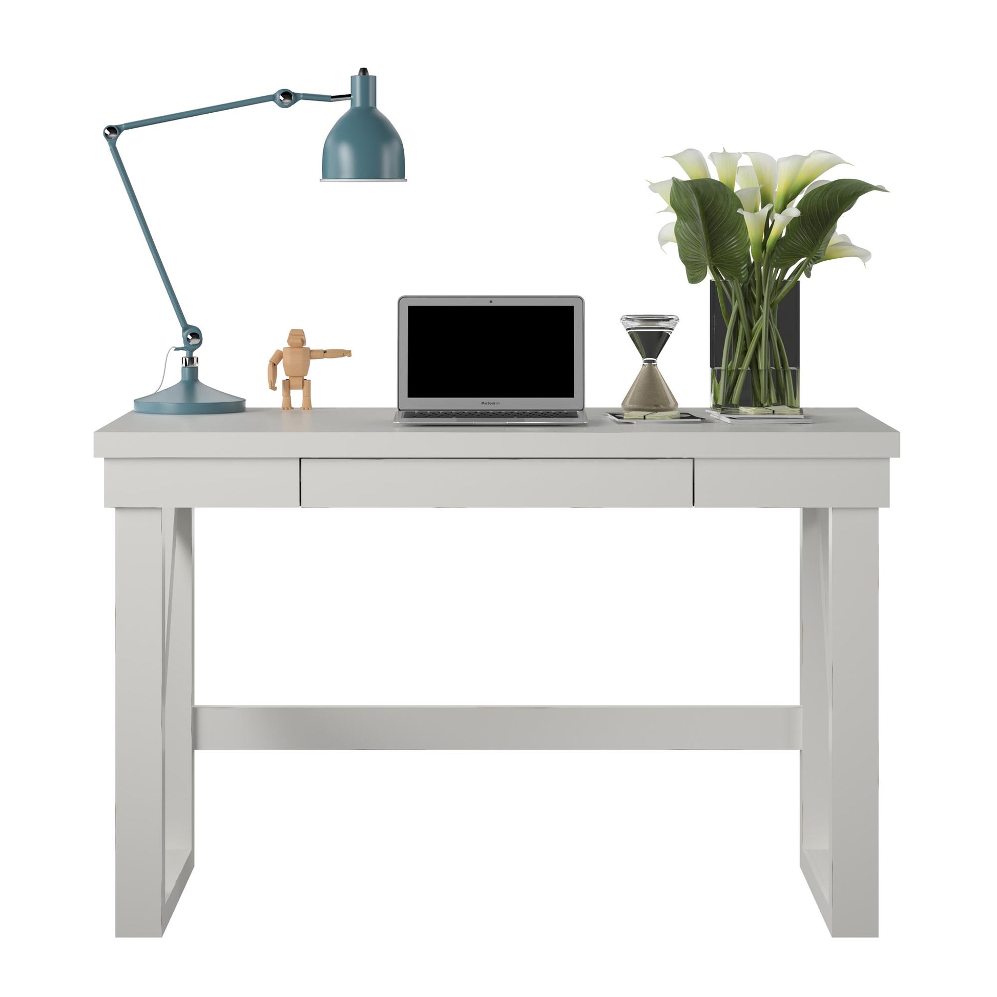 Crestwood Computer Desk with 1 Storage Drawer - White