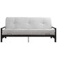 Miles Metal Futon Frame with Metal Mesh and Retainer Clips - Black
