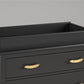 Poppy Changing Table Topper for Nursery Dresser - Black