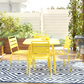 Poolside Gossip June Outdoor/Indoor Stacking Dining Chairs Set - Yellow - 2-Pack
