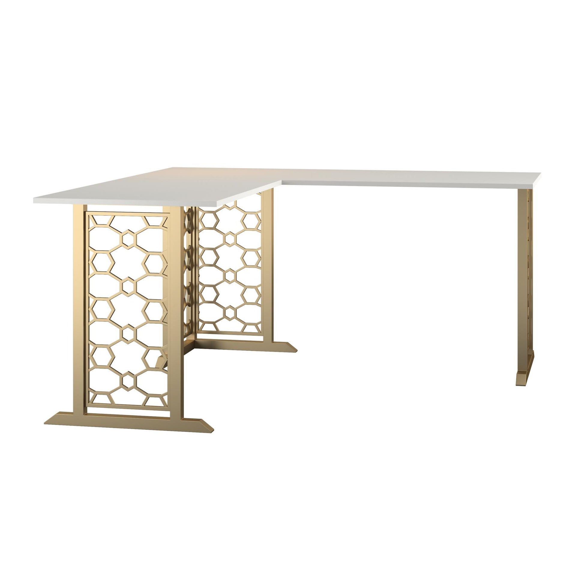 CosmoLiving by Cosmopolitan Ella L Desk - White