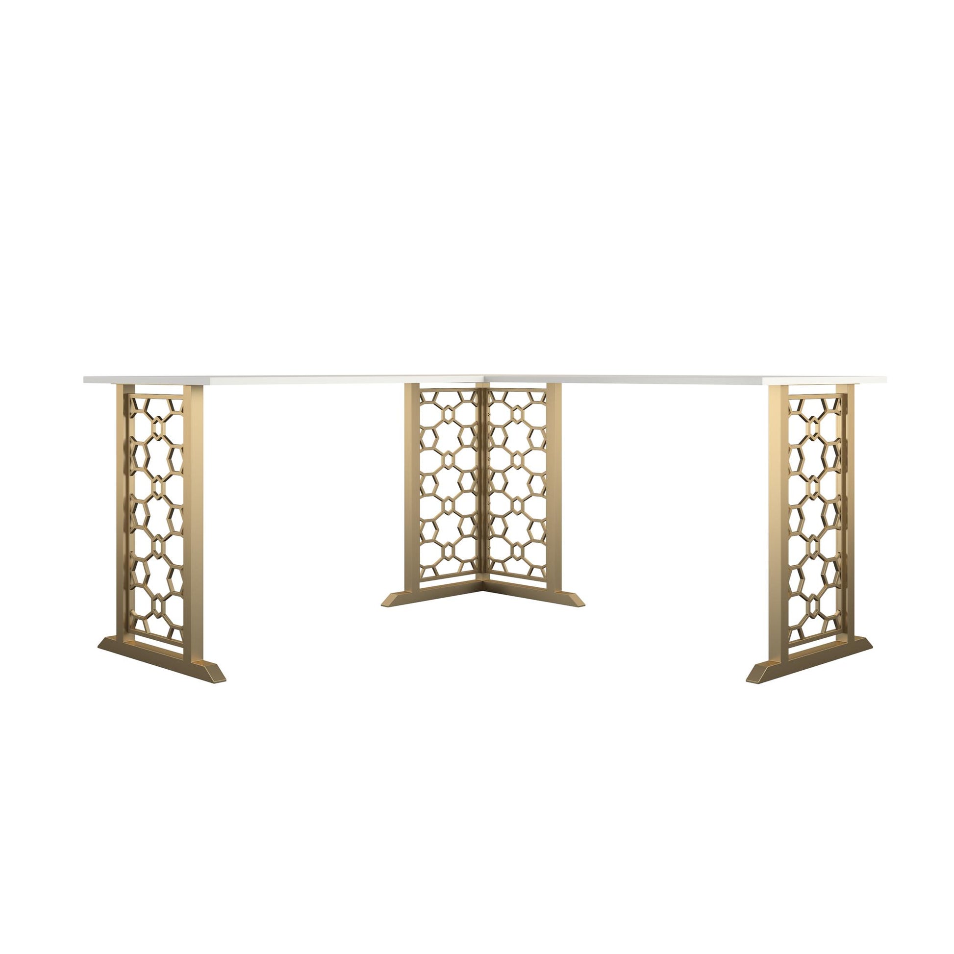 CosmoLiving by Cosmopolitan Ella L Desk - White