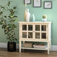 Franklin 2 Glass Door Storage Cabinet - White