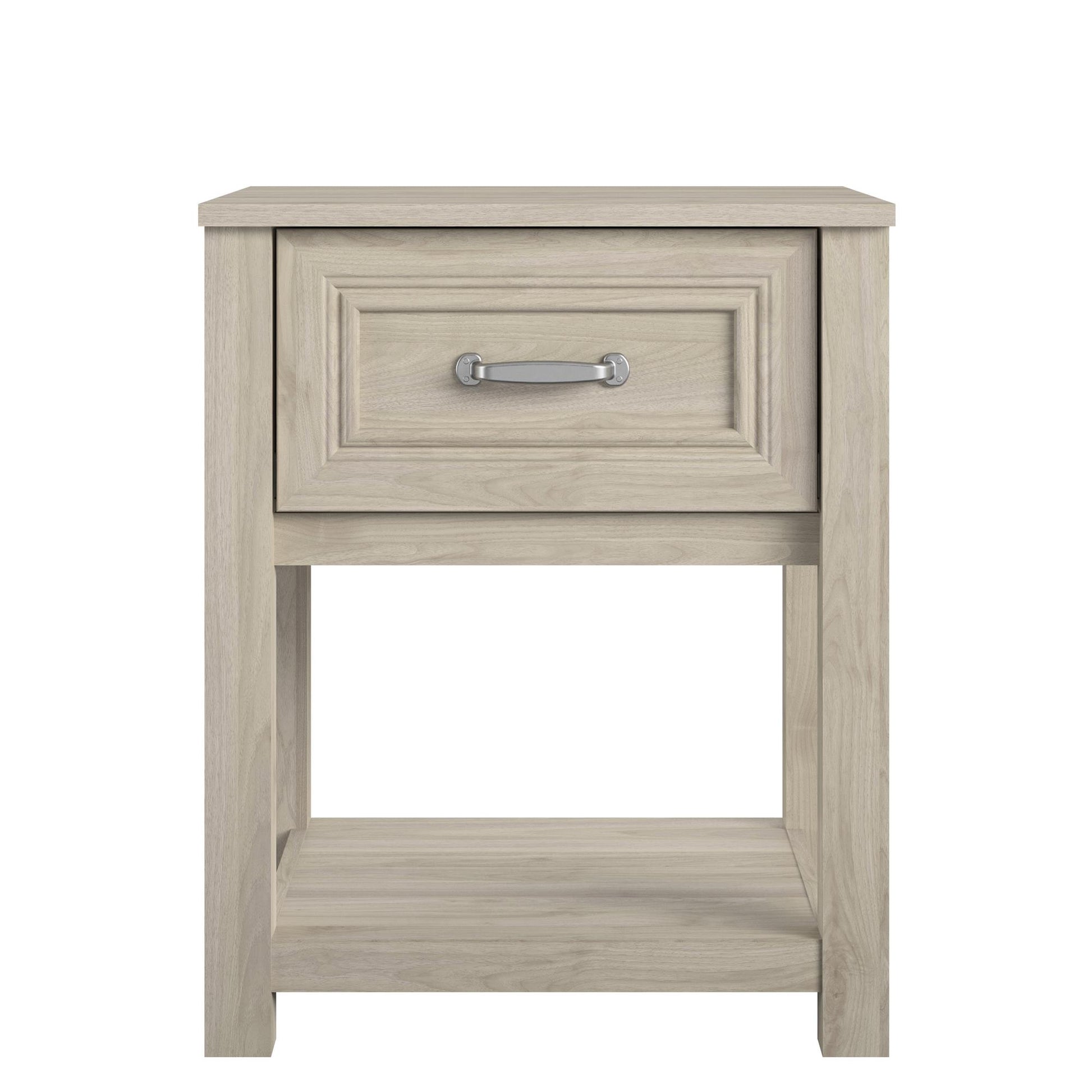Sierra Ridge Levi Kids’ 1 Drawer Nightstand and Lower Shelf - Light Walnut