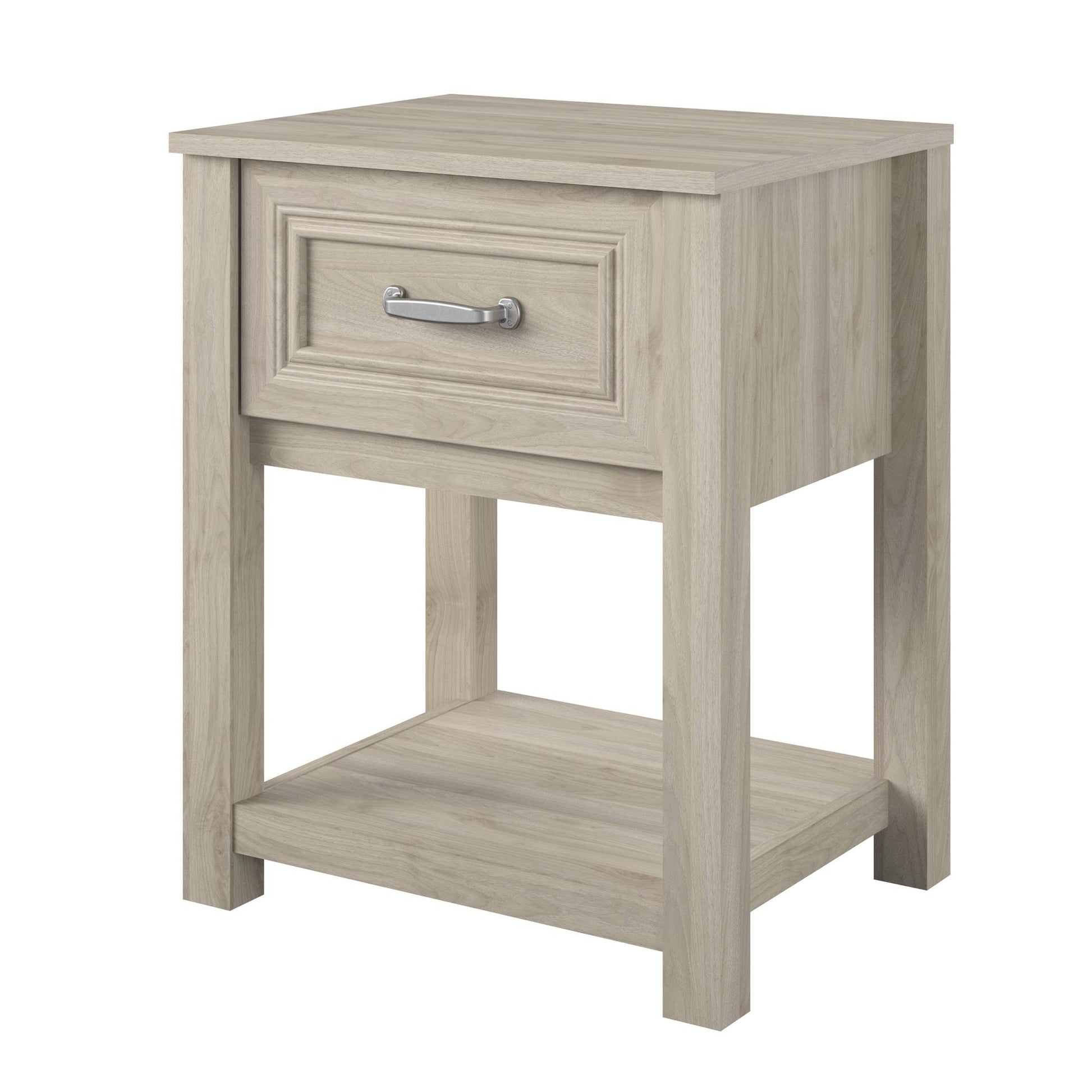 Sierra Ridge Levi Kids’ 1 Drawer Nightstand and Lower Shelf - Light Walnut