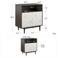 Olivia Storage Cabinet - Gray (Wood Grain)