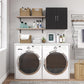 Basin 24 Inch 2 Door Wall Storage Cabinet  - Black