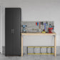 Basin 24 Inch 2 Door Utility Storage Cabinet - Black