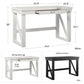 Crestwood Computer Desk with 1 Storage Drawer - Black